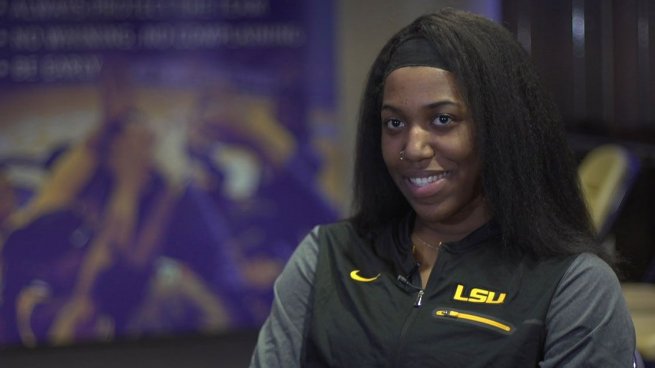 Yasmine Bidikuindila, LSU Lady Tigers (NCAA, USA) (Foto: secsports.com)